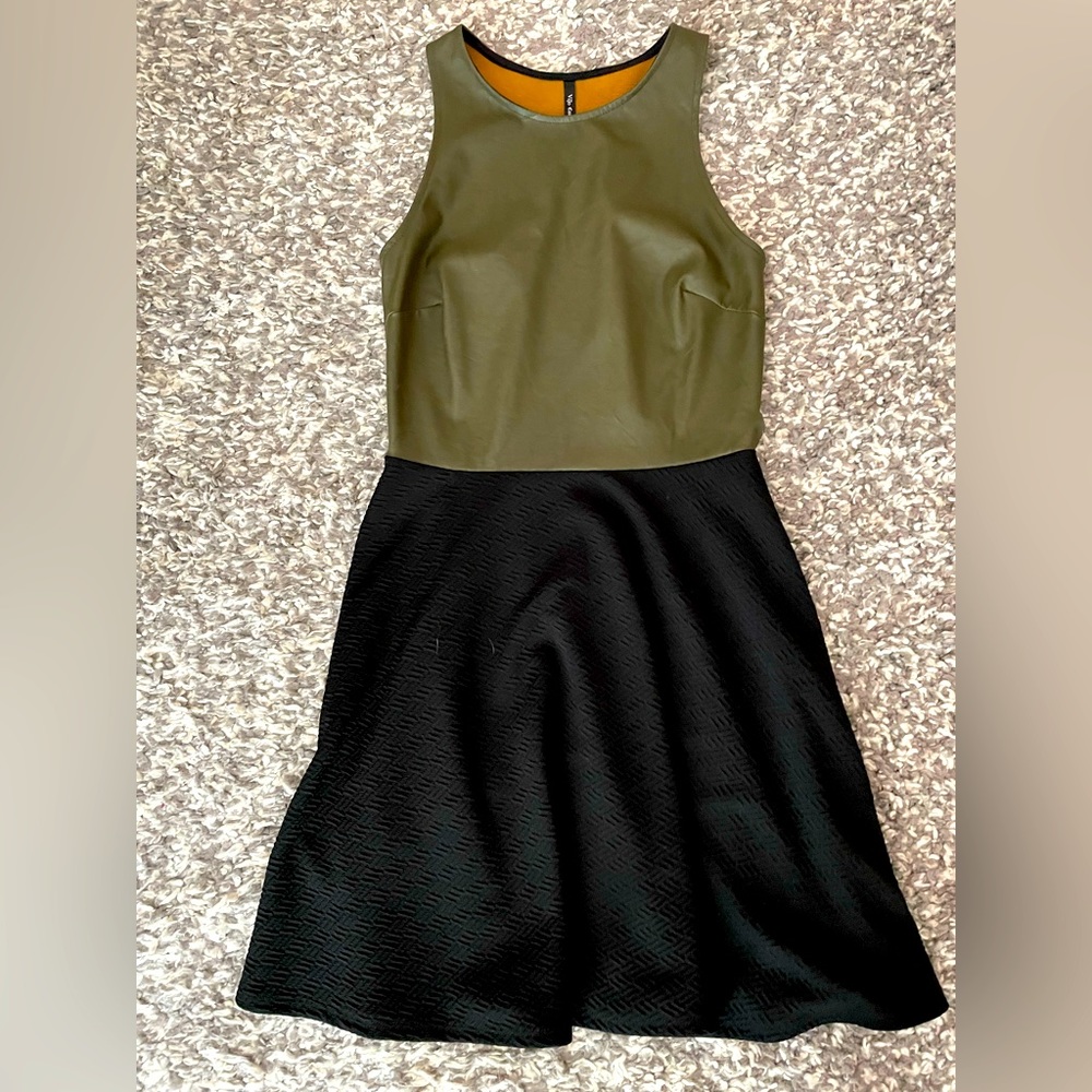 🌸Vijo couture leather top dress